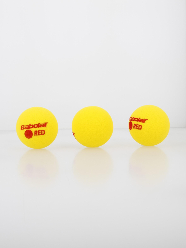 Pack 3 balles mousses mini-tennis red foam jaune - Babolat