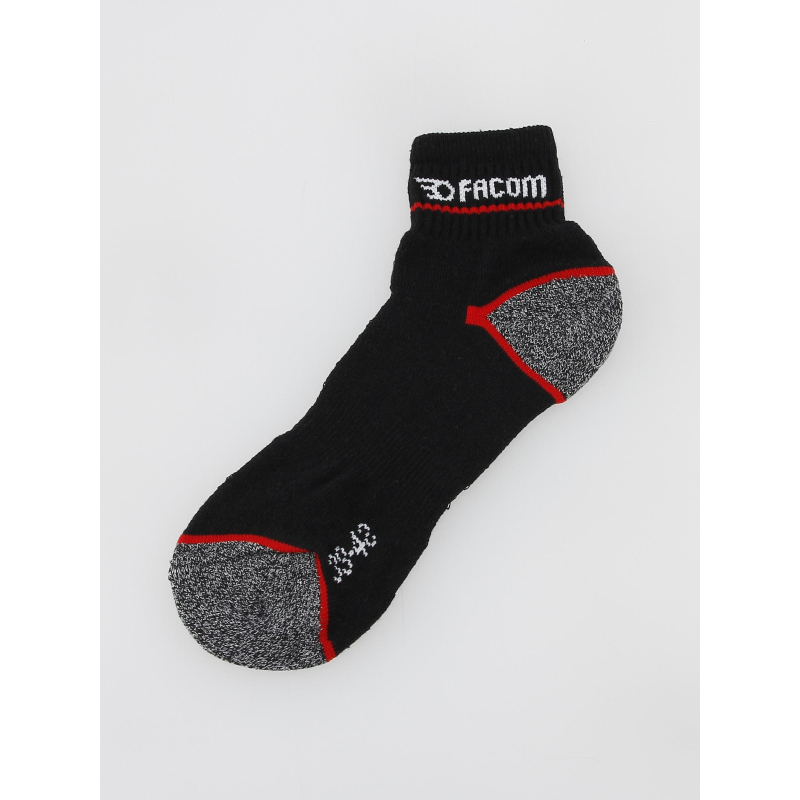 FACOM Lot de 3 paires de chaussettes noires Homme Facom pas cher 