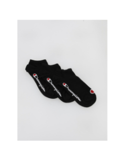 Pack 3 paires de chaussettes basses sneaker noir - Champion