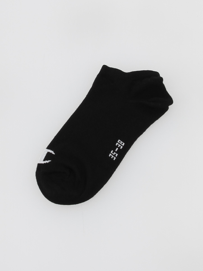 Pack 3 paires de chaussettes basses sneaker noir - Champion