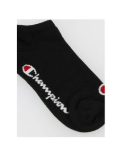 Pack 3 paires de chaussettes basses sneaker noir - Champion