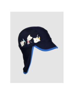 Casquette de bain friends chat graphic bleu enfant - Arena