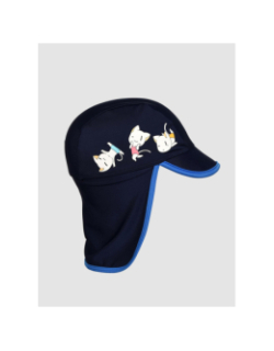 Casquette de bain friends chat graphic bleu enfant - Arena