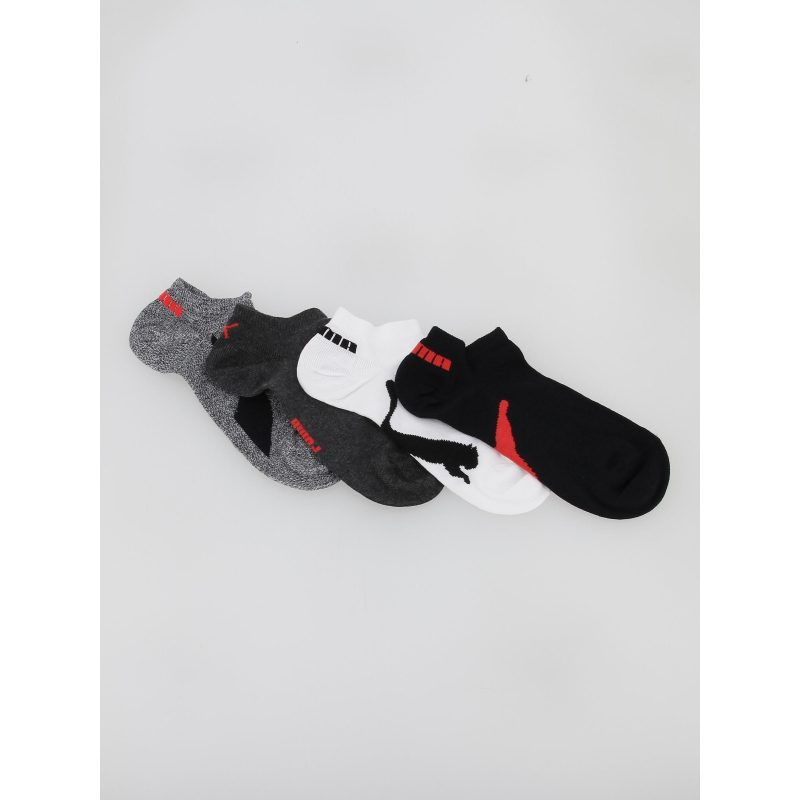 Pack 4 paires de chaussettes sneakers lifestyle gris - Puma