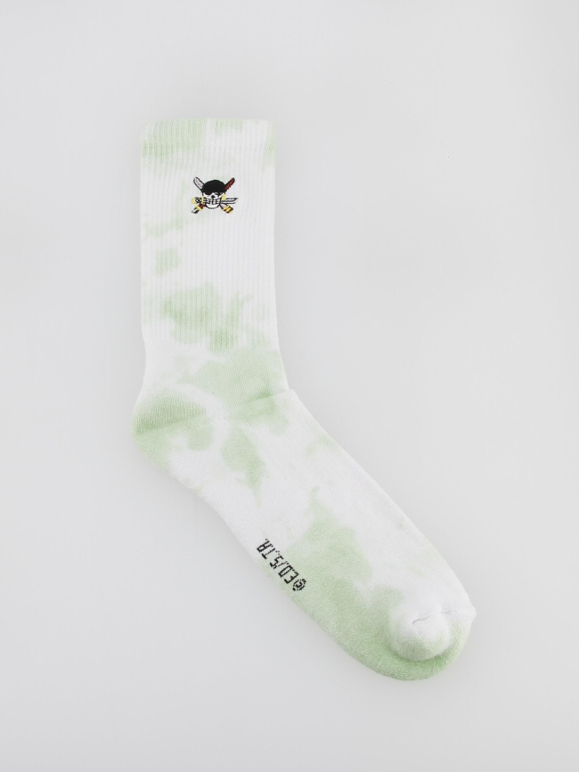 Chaussettes tie and dye one piece blanc vert - Capslab