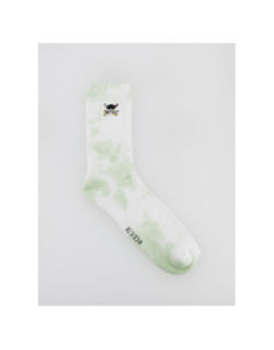 Chaussettes tie and dye one piece blanc vert - Capslab