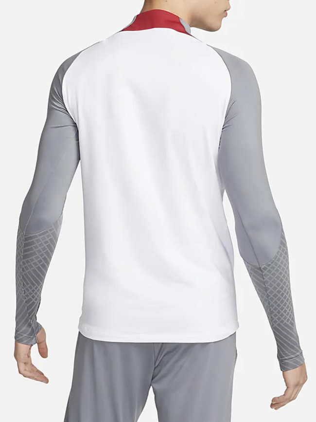 Sweat zippé de football liverpool blanc gris homme - Nike