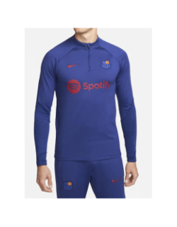 Sweat zippé de football fc barcelone bleu homme - Nike