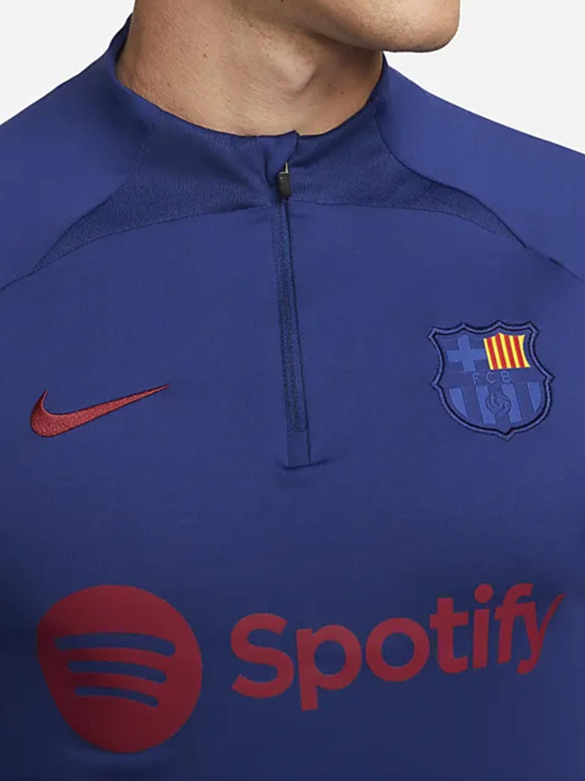Sweat zippé de football fc barcelone bleu homme - Nike