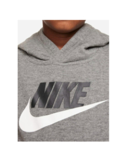 Sweat à capuche club hbr gris chiné enfant - Nike