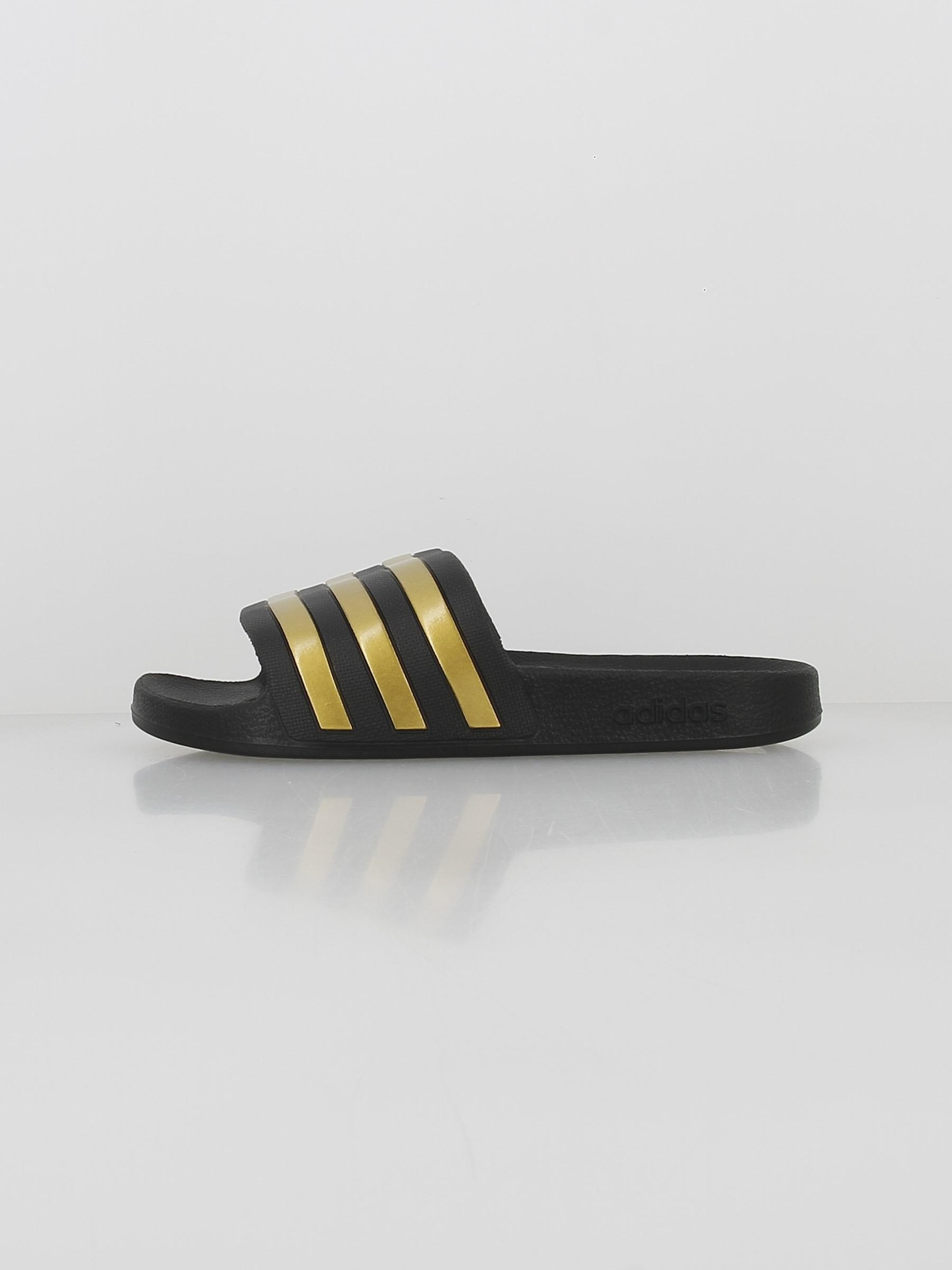 Claquettes adilette aqua noir doré - Adidas