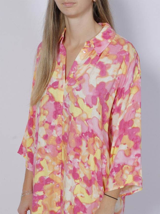 Robe chemise oversize tula multicolore femme - Vero Moda