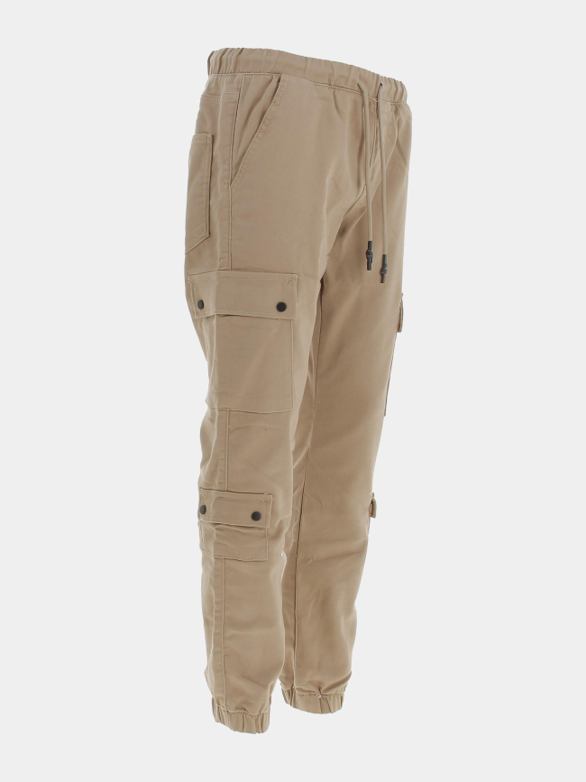 Pantalon cargo resseré beige homme - Project X Paris