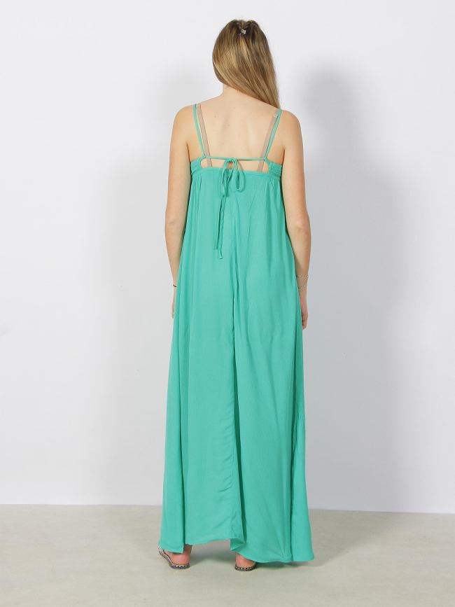 Robe longue rikke vert femme - Only