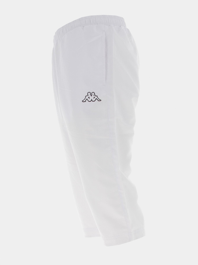 Pantacourt jogging ketchup blanc homme - Kappa