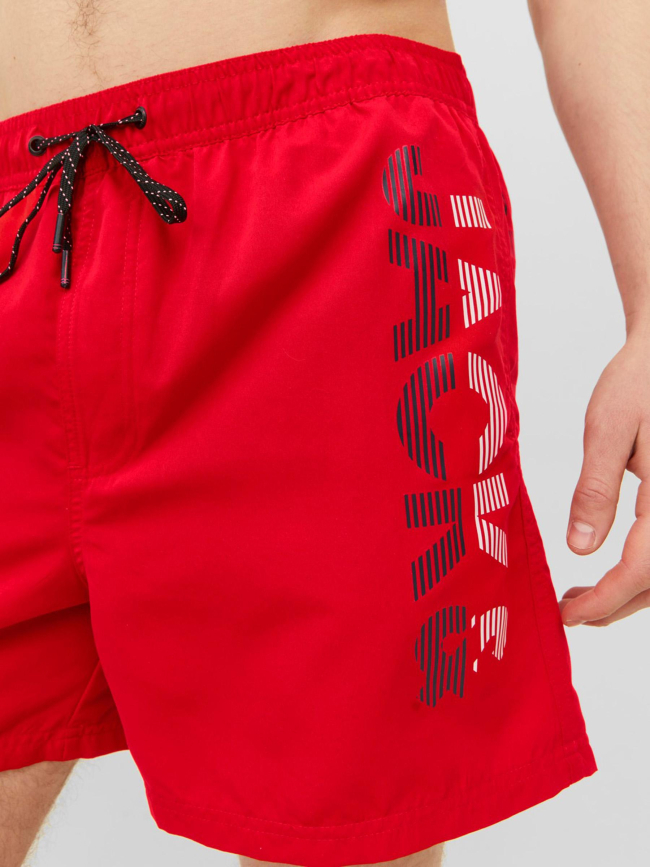 Short de bain fiji splicelogo rouge homme - Jack & Jones