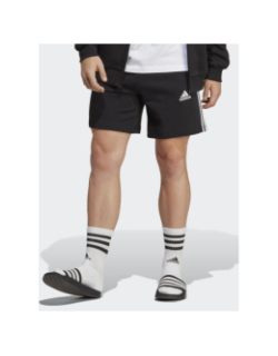 Short jogging 3 stripes fit noir homme - Adidas