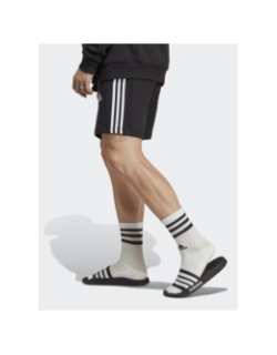 Short jogging 3 stripes fit noir homme - Adidas