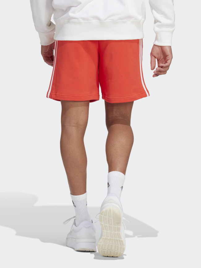 Short jogging 3 stripes rouge homme - Adidas