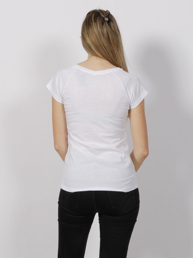 T-shirt optic strass logo blanc femme - Armani Exchange