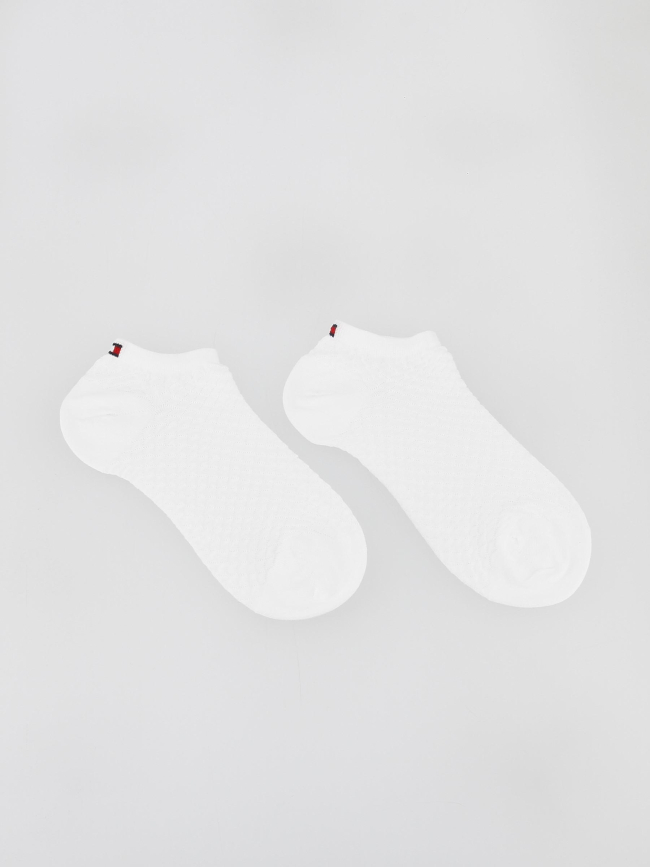 Pack 2 paires de chaussettes basses blanc femme - Tommy Hilfiger