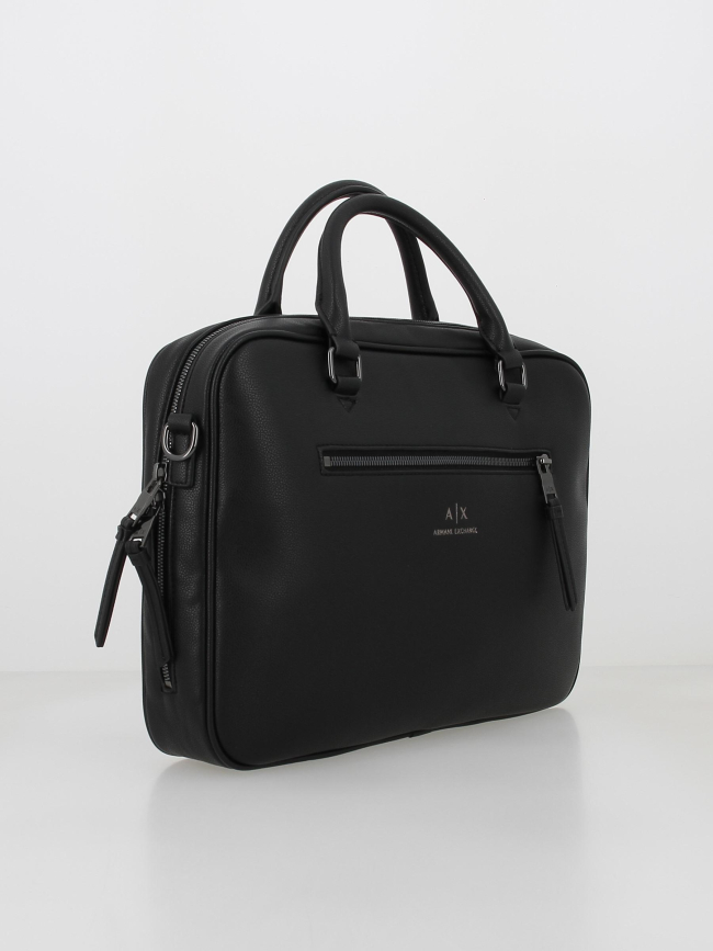 Sacoche ordinateur briefcase noir - Armani Exchange