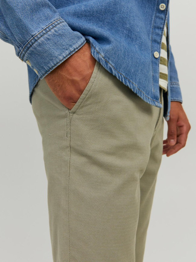 Pantalon chino slim marco fury kaki homme - Jack & Jones