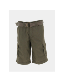 Short cargo rayures sytro 3 kaki homme - Teddy Smith