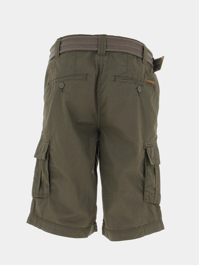 Short cargo rayures sytro 3 kaki homme - Teddy Smith