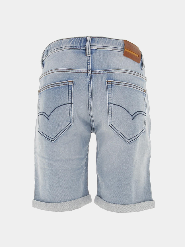Short en jean stretch délavé bleu homme - Benson & Cherry