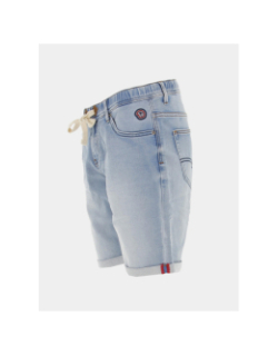 Short en jean stretch délavé bleu homme - Benson & Cherry