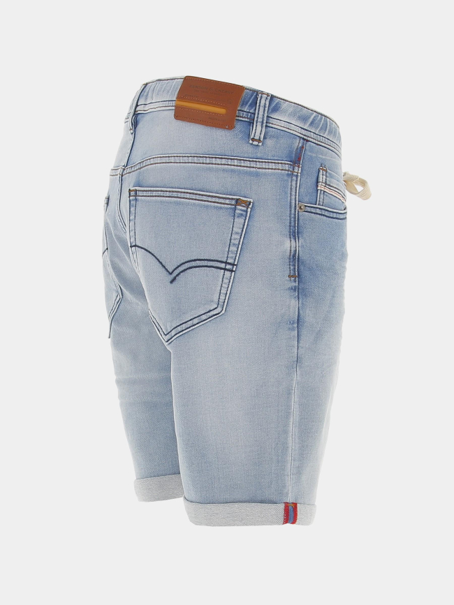 Short en jean stretch délavé bleu homme - Benson & Cherry