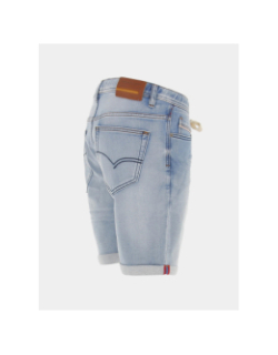 Short en jean stretch délavé bleu homme - Benson & Cherry