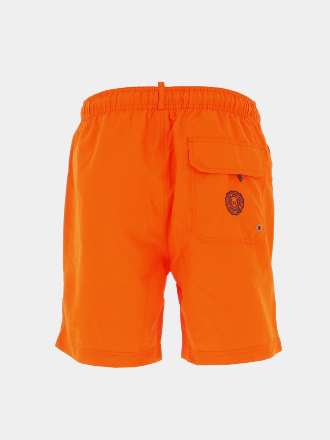 Short de bain vintage polo orange homme - Surperdry