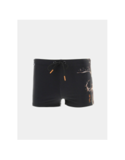 Maillot de bain boxer imprimés paea noir homme - Lemon Bay