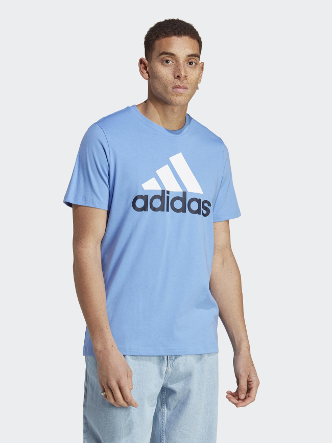 T-shirt big logo bleu homme - Adidas