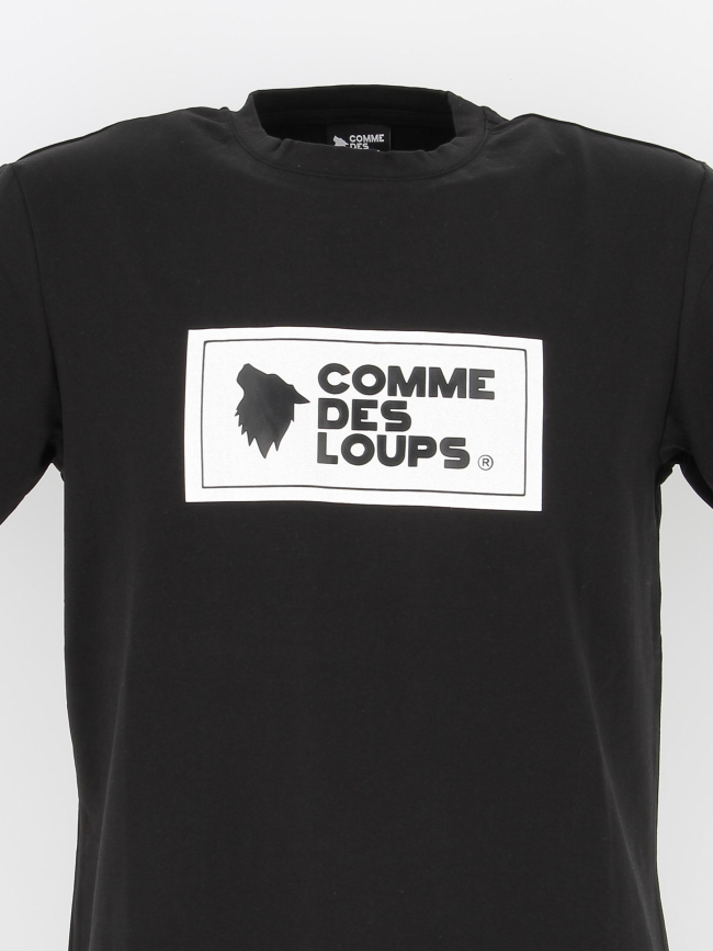 T-shirt logo genova noir homme - Comme Des Loups