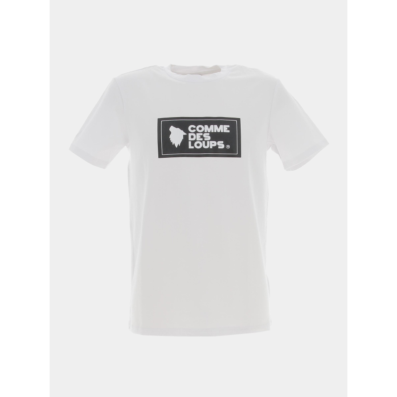 T-shirt logo genova blanc homme - Comme Des Loups