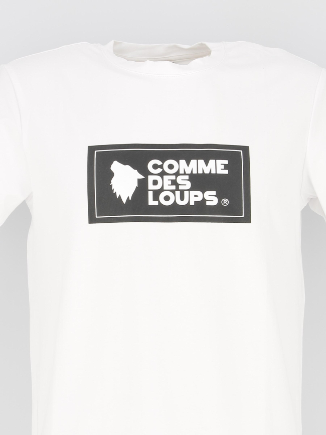 T-shirt logo genova blanc homme - Comme Des Loups