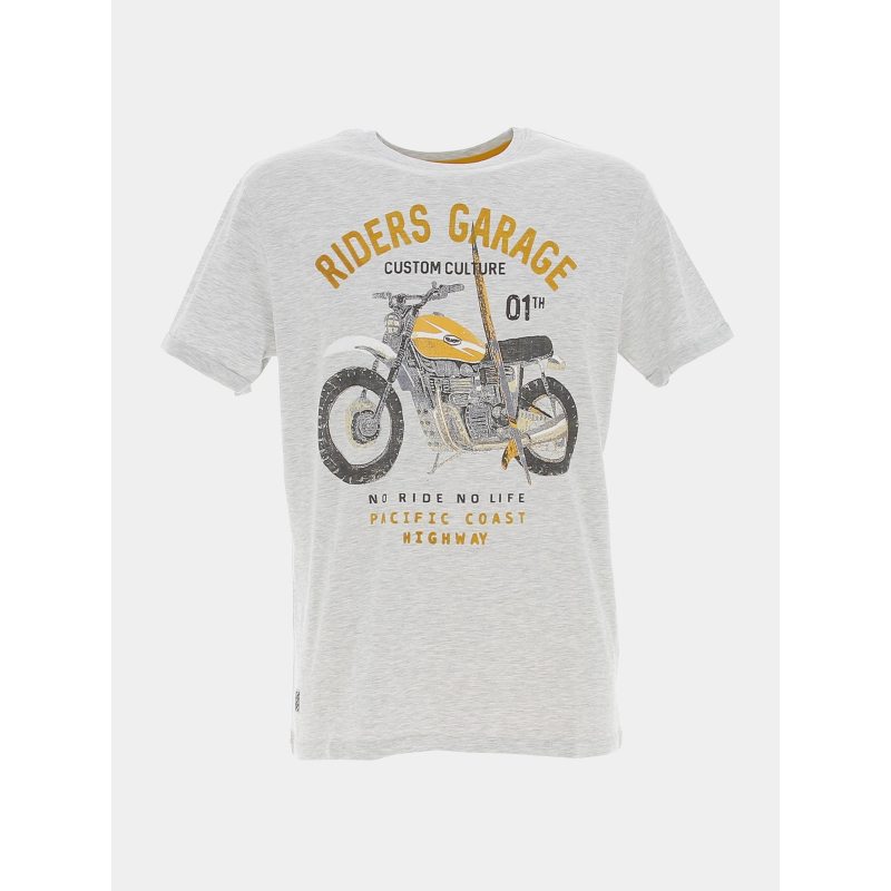 T-shirt riders garage gris chiné homme - Rms 26