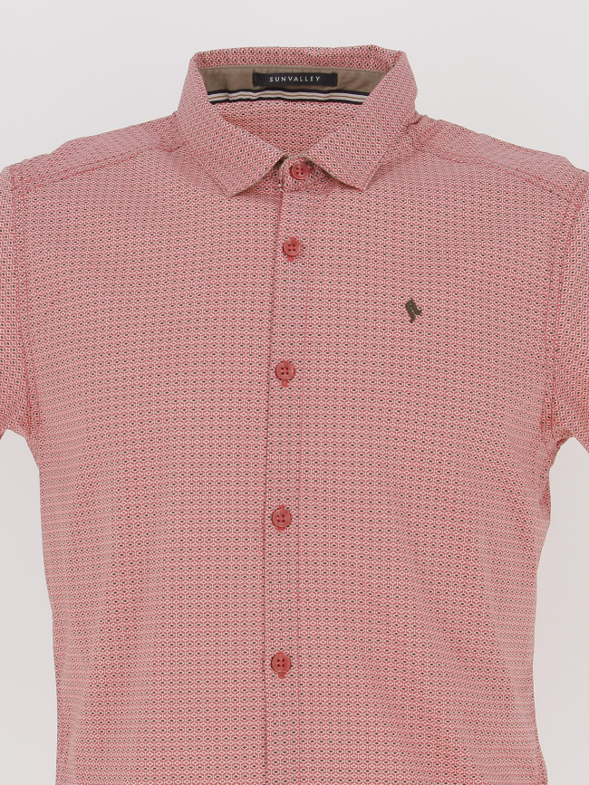 Chemise à imprimés stretch sprat rose homme - Sunvalley