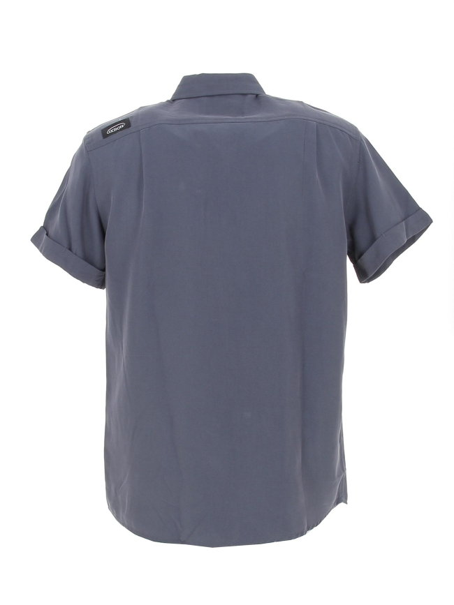 Maillot Cycliste Vintage Oxbow – Ouverture Intégrale – Bleu/gris – Taille L