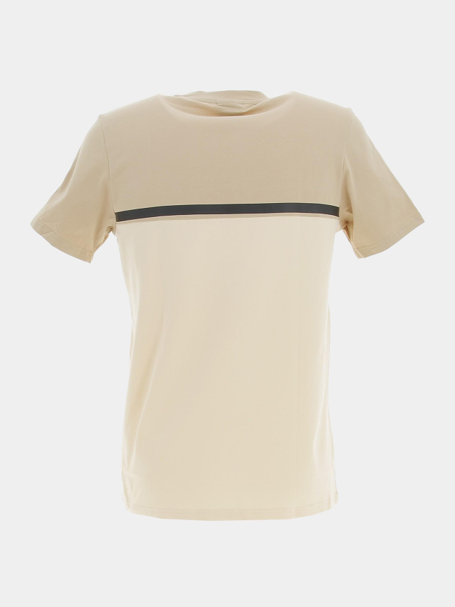T-shirt bicolore everest beige homme - Comme Des Loups