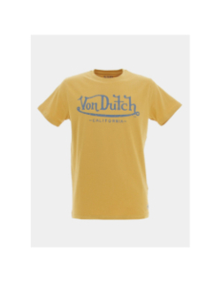 T-shirt life logo bleu jaune homme - Von Dutch