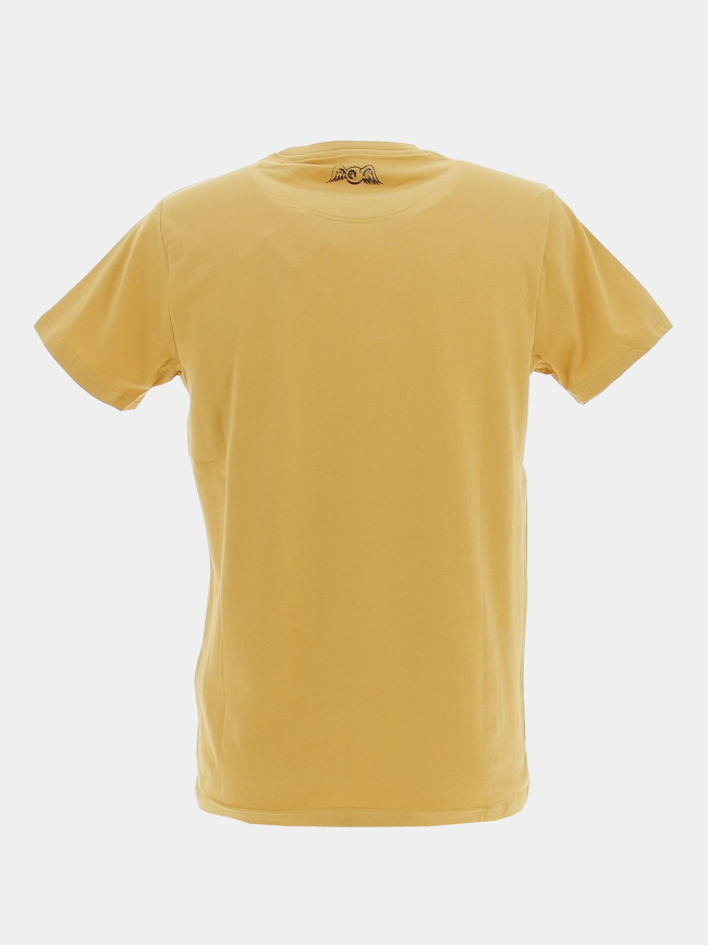 T-shirt life logo bleu jaune homme - Von Dutch