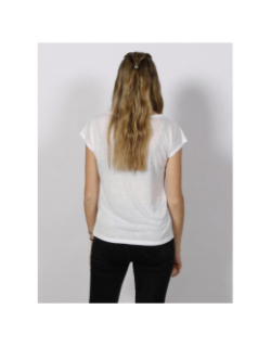 T-shirt uni léger pitkin blanc femme - Sunvalley