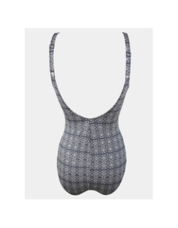 Maillot de bain 1 pièce eva imprimé bleu femme - Grain De Sable