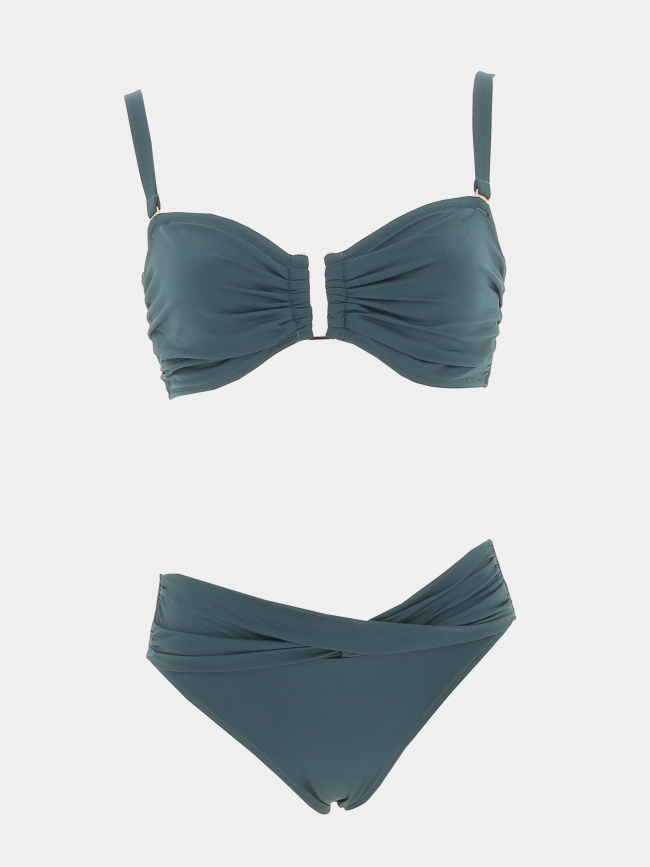 Maillot de bain 2 pièces chloé bali vert femme - Grain De Sable