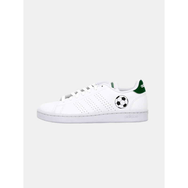 Baskets basses advantage ballon foot blanc vert homme - Adidas