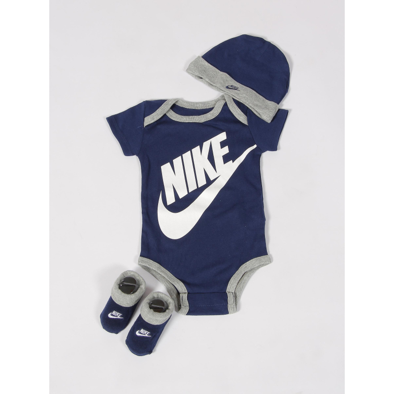 Ensemble 3 pièces futura logo 6-12 mois bleu marine bébé - Nike